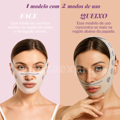 NeoLift™ - Máscara de Contorno Facial - Suaviza Rugas, Papada e Modela o Rosto