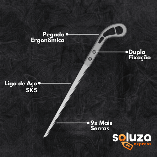 (COMPRE 1 LEVE 2) Serrote Manual Multiuso • Soluza Saw™