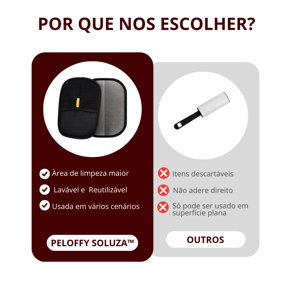 Removedor de Pelos Pet - PelOffy Soluza™