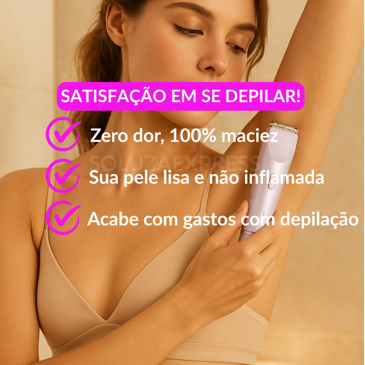 Lisa bella Pro™ - Depilador Indolor a Prova d'água