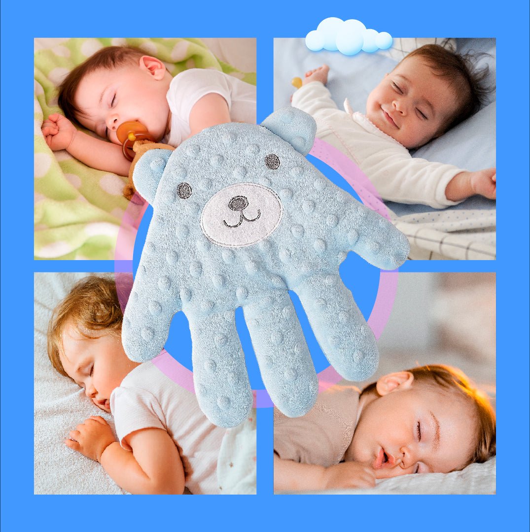 Palmin Soluza™ - Mãozinha mágica que acalma seu bebê com palminhas automática