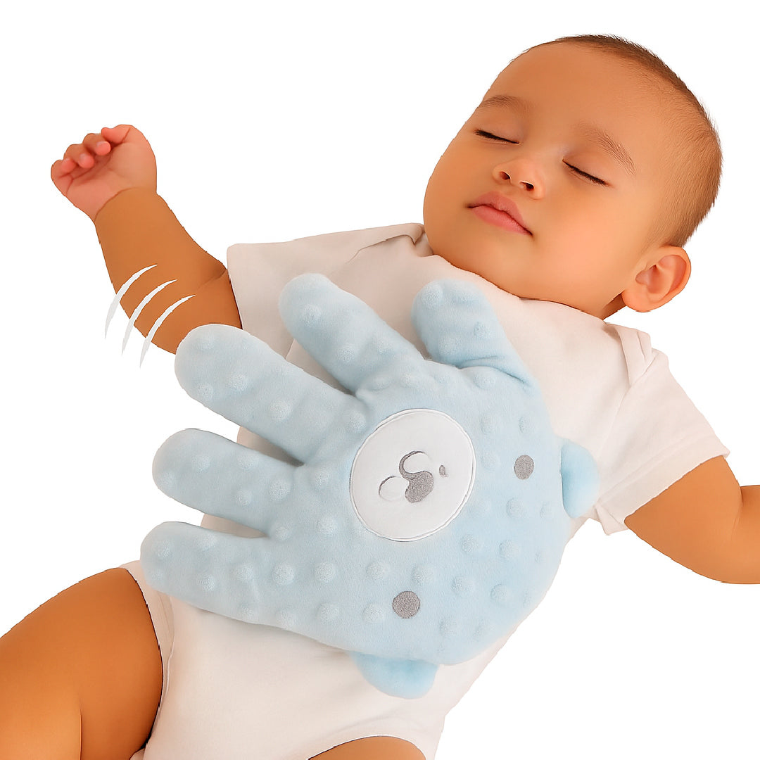 Palmin Soluza™ - Mãozinha mágica que acalma seu bebê com palminhas automática