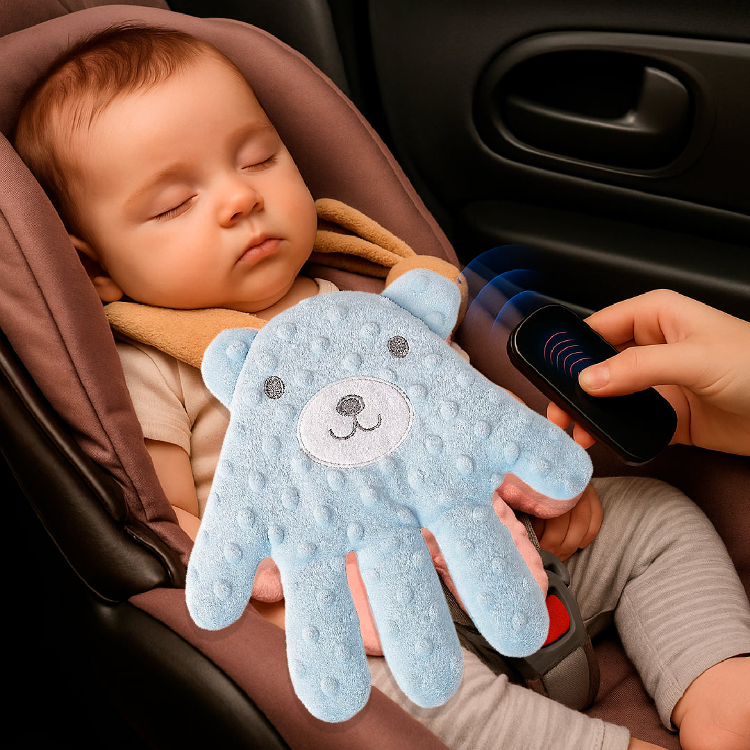 Palmin Soluza™ - Mãozinha mágica que acalma seu bebê com palminhas automática