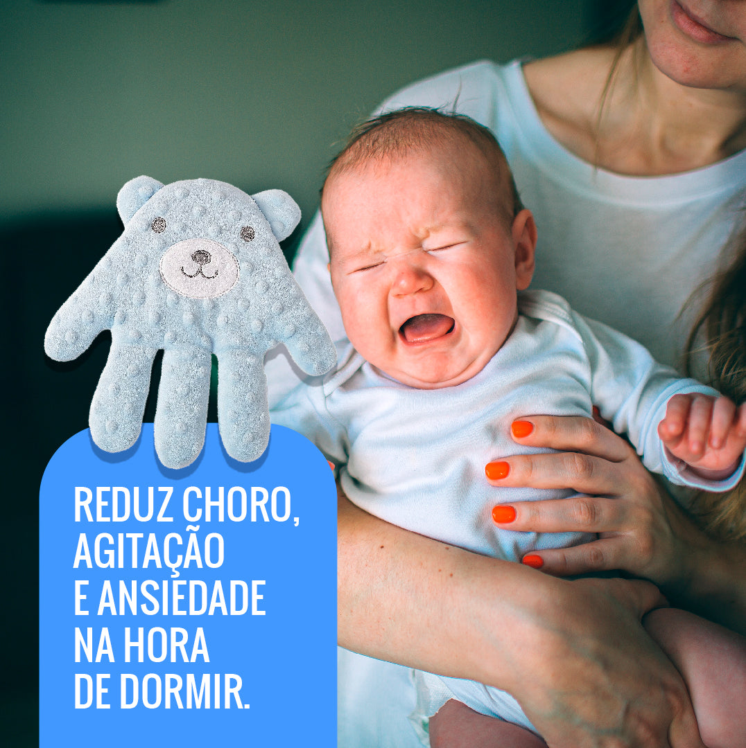 Palmin Soluza™ - Mãozinha mágica que acalma seu bebê com palminhas automática