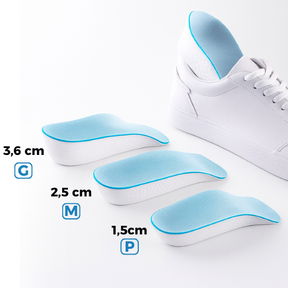 Elevus Soluza™ – Palmilha Ortopédica que Aumenta sua Altura Naturalmente +3,5Cm