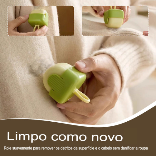 Removedor de Fiapos Portátil e Lavável