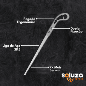 (COMPRE 1 LEVE 2) Serrote Manual Multiuso • Soluza Saw™