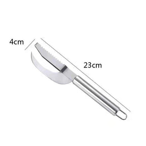 FishEase - Faca Profissional 3 em 1 em Aço Inox | Trata e Limpa Peixe