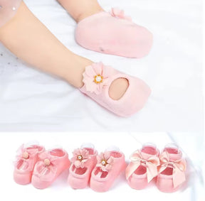 FofoPés® - Meias Antiderrapantes de Balé para Bebê [PAGUE 1 LEVE 3 PARES]