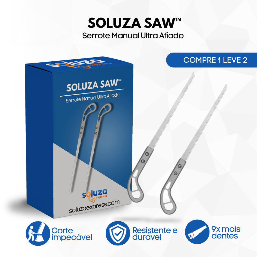 (COMPRE 1 LEVE 2) Serrote Manual Multiuso • Soluza Saw™