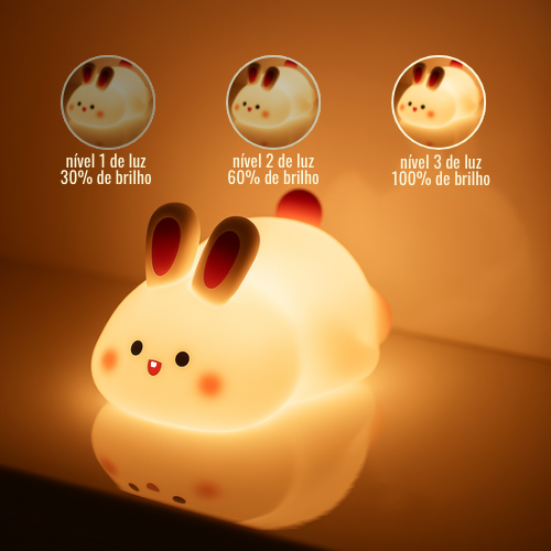 Toquelhinho - Coelhinho Fofo Luminária LED Noturna