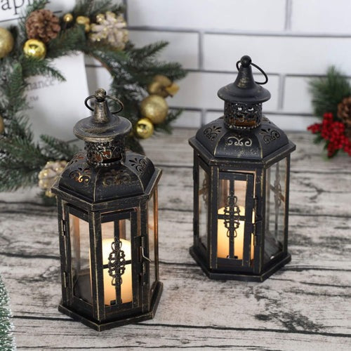 Lanterna Decorativa Vintage de Velas para Jardim - GardenGlow